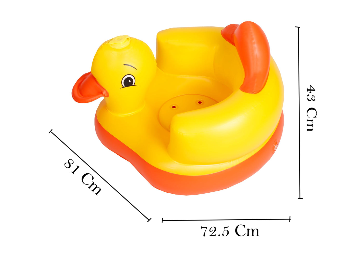 Matissa Inflatable Duck Chair Yellow Duck Inflatable Seat Kids Chair Toddler Blow up Seat Sofa Kids Sit Me Up Support Blow Up Chairs Ring Mini Sofa