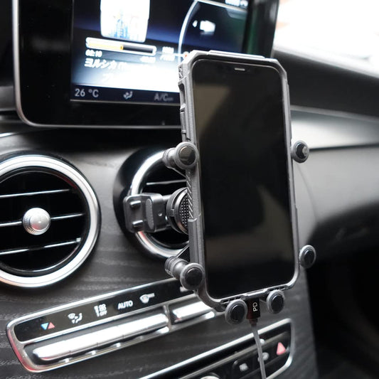 X-Rnio Car Phone Holder Mount Compatible with Mercedes Benz C-Class, E-Class,S-Class,B-Class,A-Class GLC/GLE/GLS/GLB/GLA-Class 2016-2023 & Mini