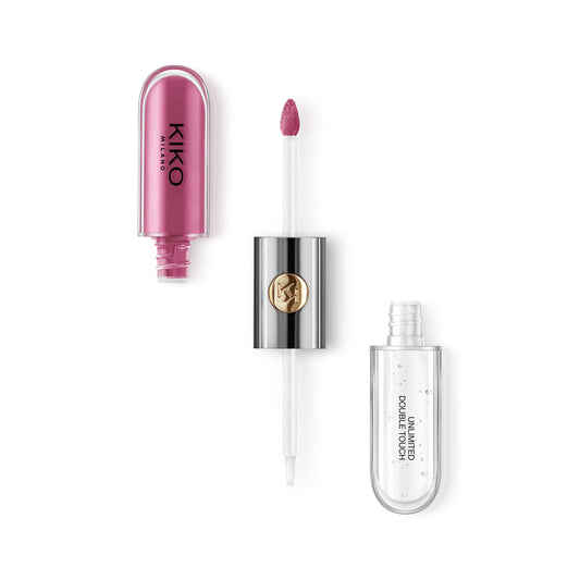 KIKO Milano Unlimited Double Touch 118 | Liquid lipstick with a bright finish in a two-step application. Lasts up to 12 hours. No-transfer base colour
