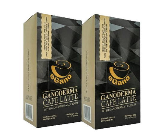 eGano 2 Boxes Premium Quality Ganoderma Cafe Latte (21g x 20 Sachets/Box)