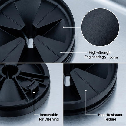 AddLotLot 4 PCS Silicone Garbage Disposal Splash Guard Silicone Waste Disposer Anti Splashing Cover Drain Plugs Cover Sink Baffle Disposal