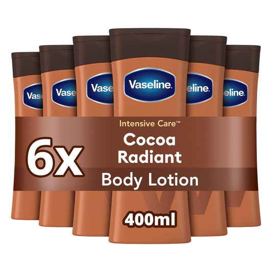 Vaseline Cocoa Radiant Body Lotion ? Deep Moisturising Body Cream with Vaseline Jelly & 100% Cocoa Butter ? Repairs Dry, Itchy Skin and Restores
