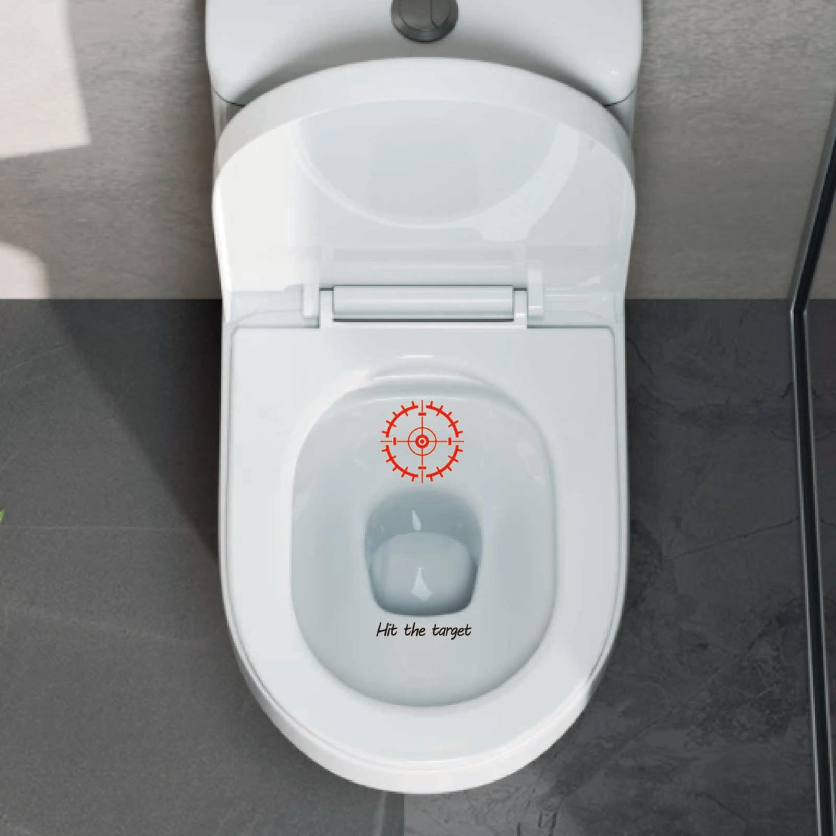 GORGECRAFT 10 Sheet Hit The Target Toilet Stickers Target Shooting Urine Decals Red Bullseye with Aiming Line Pattern Pee Training PVC Waterproof