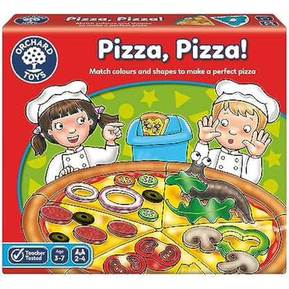 Orchard Toys Pizza, Pizza! Game, Educational Board Game for Preschoolers and Children Age 3-7, Shape and Colour Game, Educational Game Toy