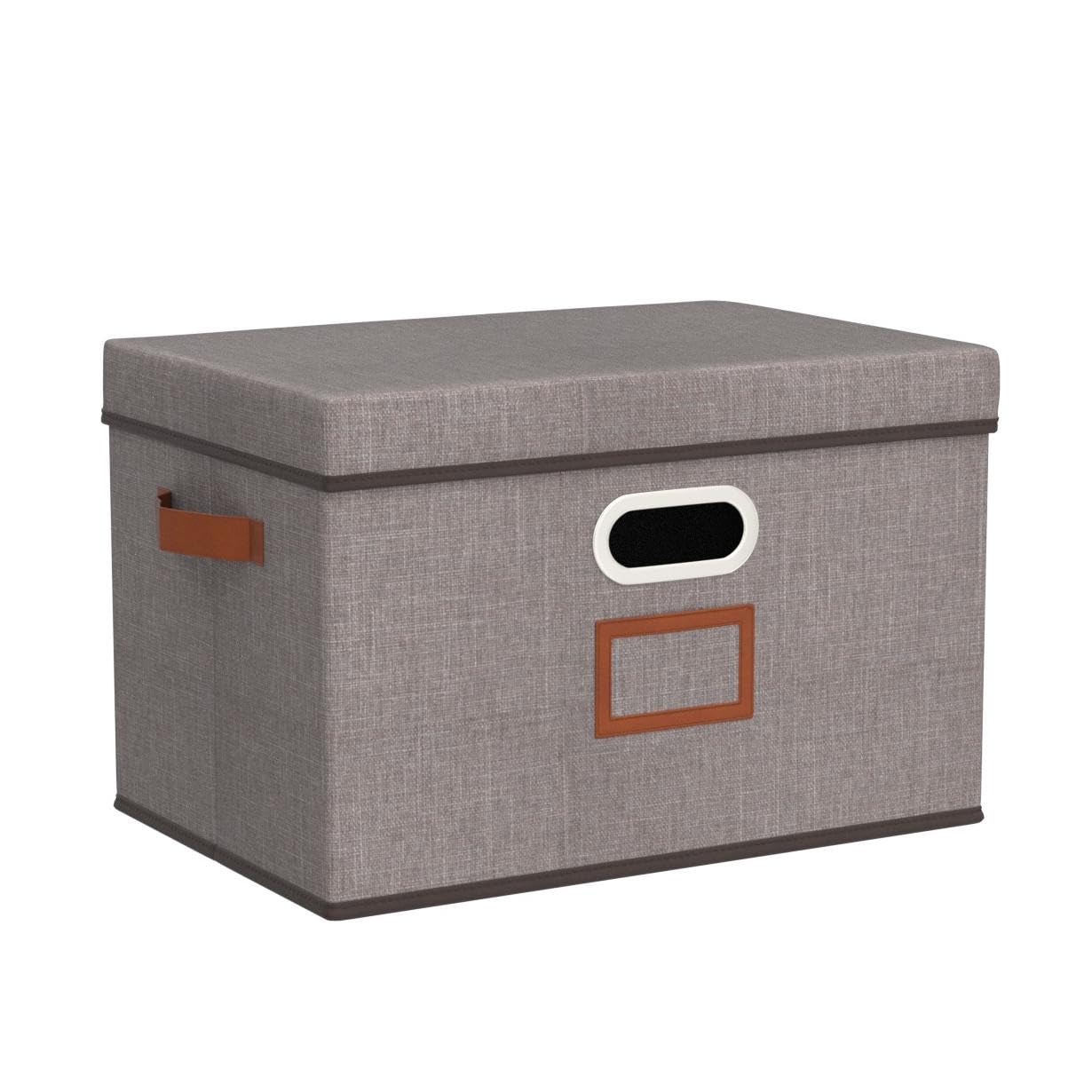 OUTBROS Storage boxes, Decorative Sturdy Boxes, 32x23x20cm, Grey, 3 Set