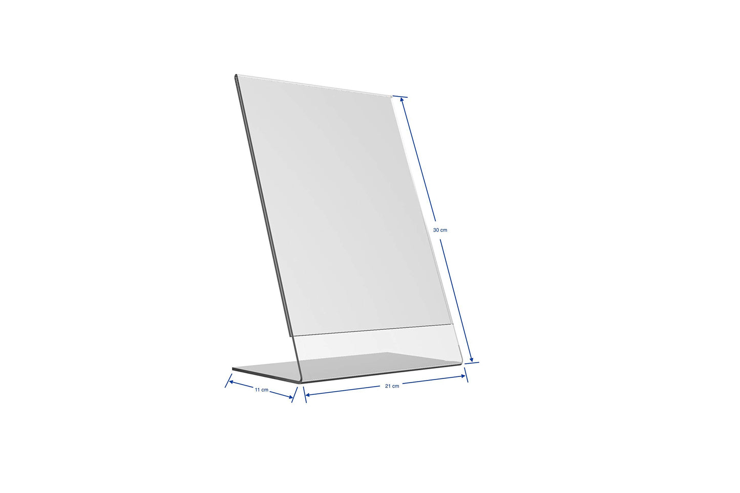 Europel Sign Holder, L-Standard, A4 Size, Portrait – Clear Acrylic Poster, Menu & Leaflet Display Holder for Restaurants, Hotels