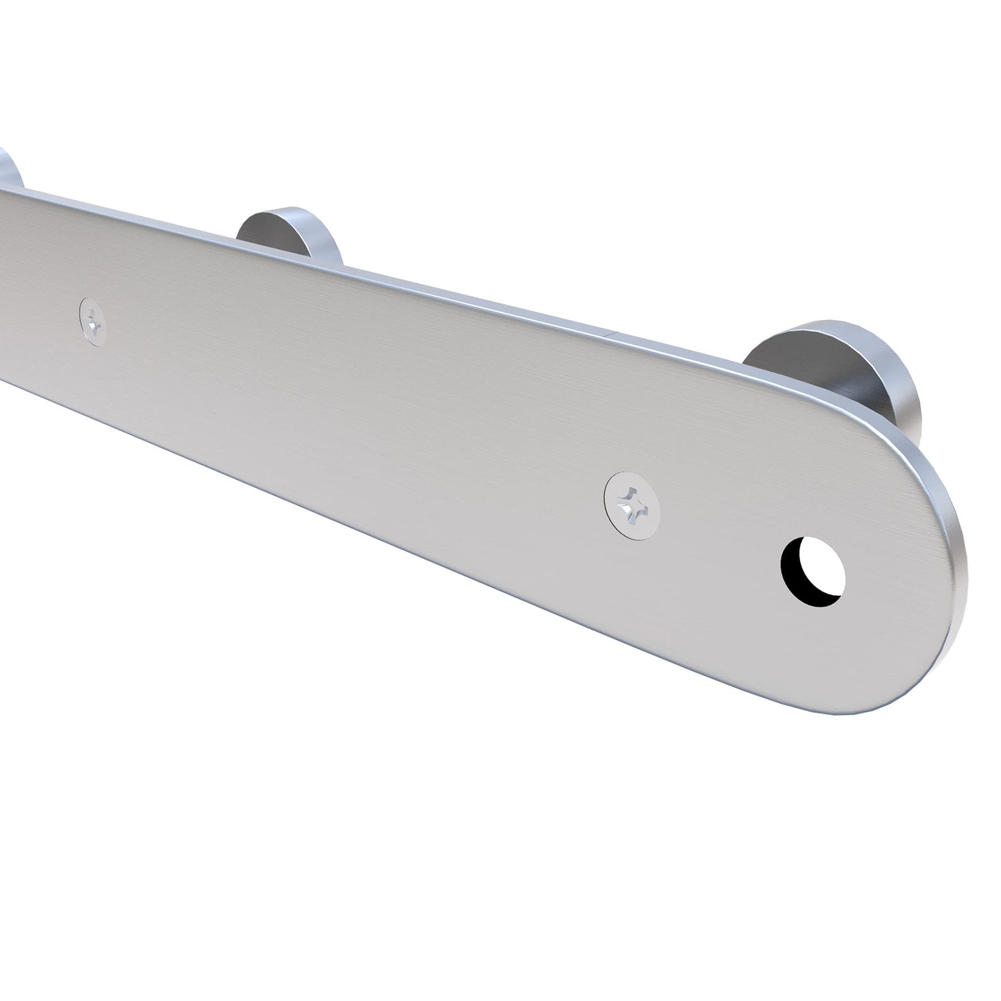 INTIRILIFE Stainless steel coat rack Modell A - 3 Hooks - coat hook rack wall mount wall hook wardrobe in 5 different designs