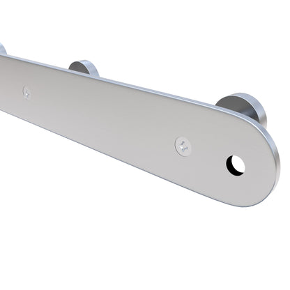INTIRILIFE Stainless steel coat rack Modell A - 3 Hooks - coat hook rack wall mount wall hook wardrobe in 5 different designs