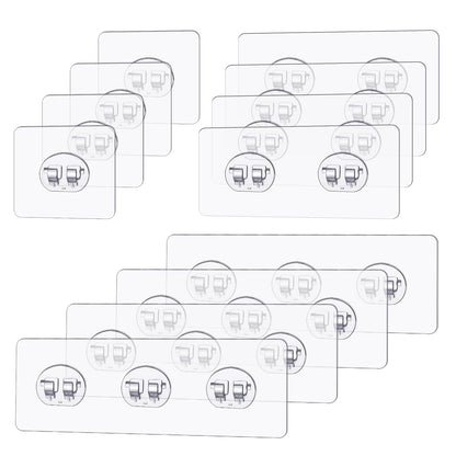Shower Caddy Adhesive Replacement 12 Pcs Shower Adhesive Hooks Transparent