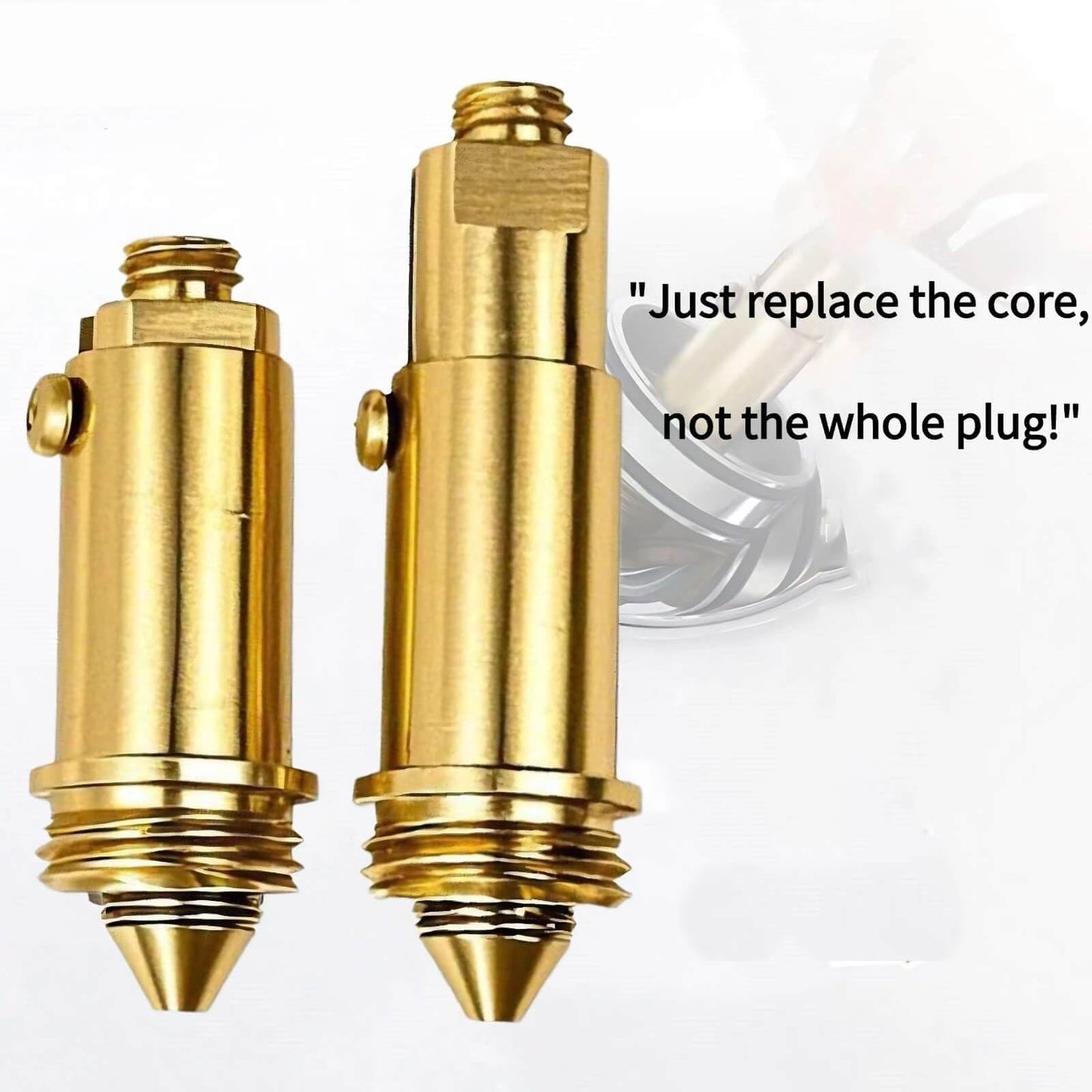 2pcs Brass Basin Click Clack Plug Bolt - Zesc-Im Pop Up Clack Slotted Plug Bolt Replacement Screw 28 g