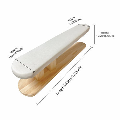 DE-LIANG Padded Chest & Sleeve Tailor Ironing Board Long with Wooden Base for Household Tools, Tailor Dress Forms,ironing shoulders, sleeves, and