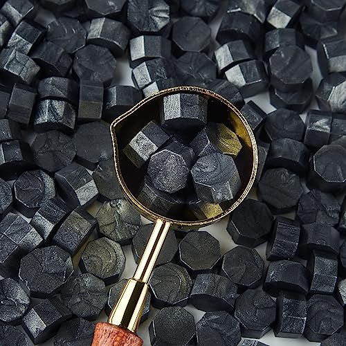 ASTARON 300 Pcs Sealing Wax Beads, Lots of Colors Options for Wax Seal Stamp, Octagon Wax Seal Kit with 1 Wax Melting Spoon, Perfect for Invitations Cards Envelopes Wine Packages Gift Wrapping