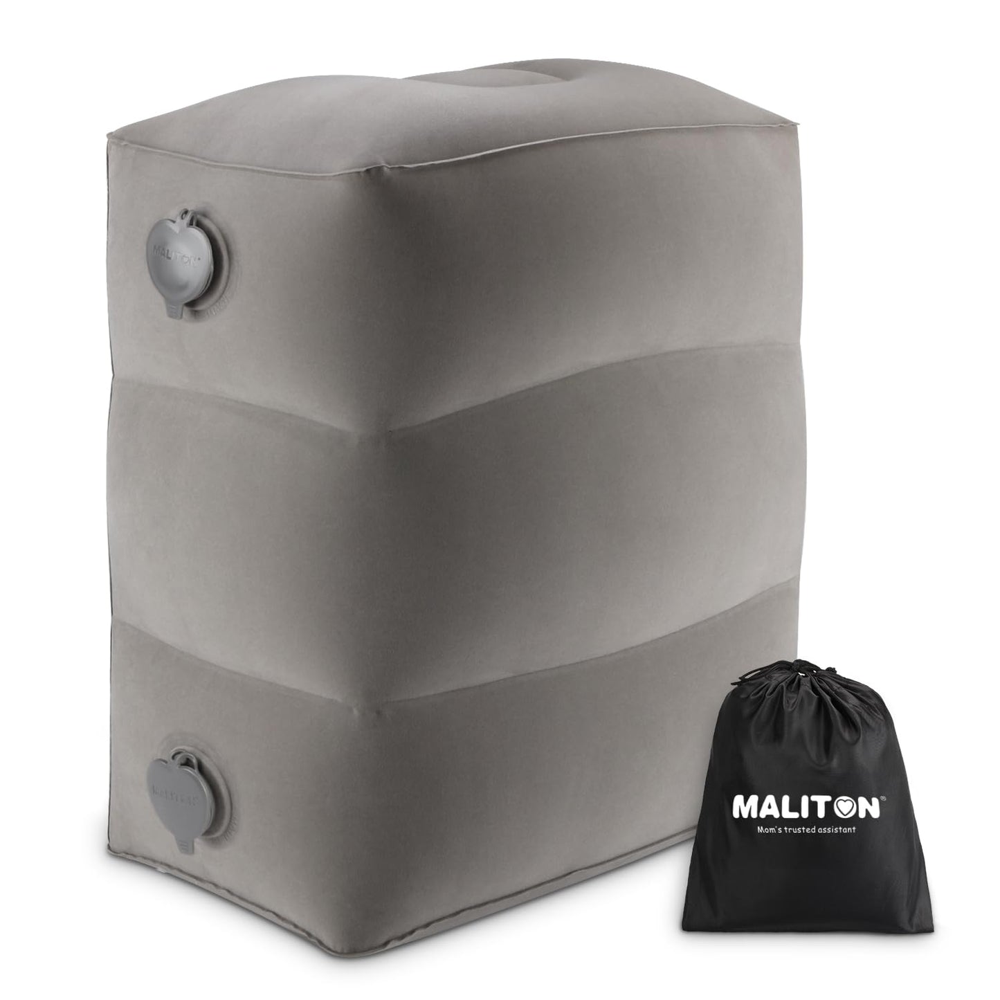 Maliton Airplane Footrest, Inflatable Foot Rest for Kids, Adjustable Height
