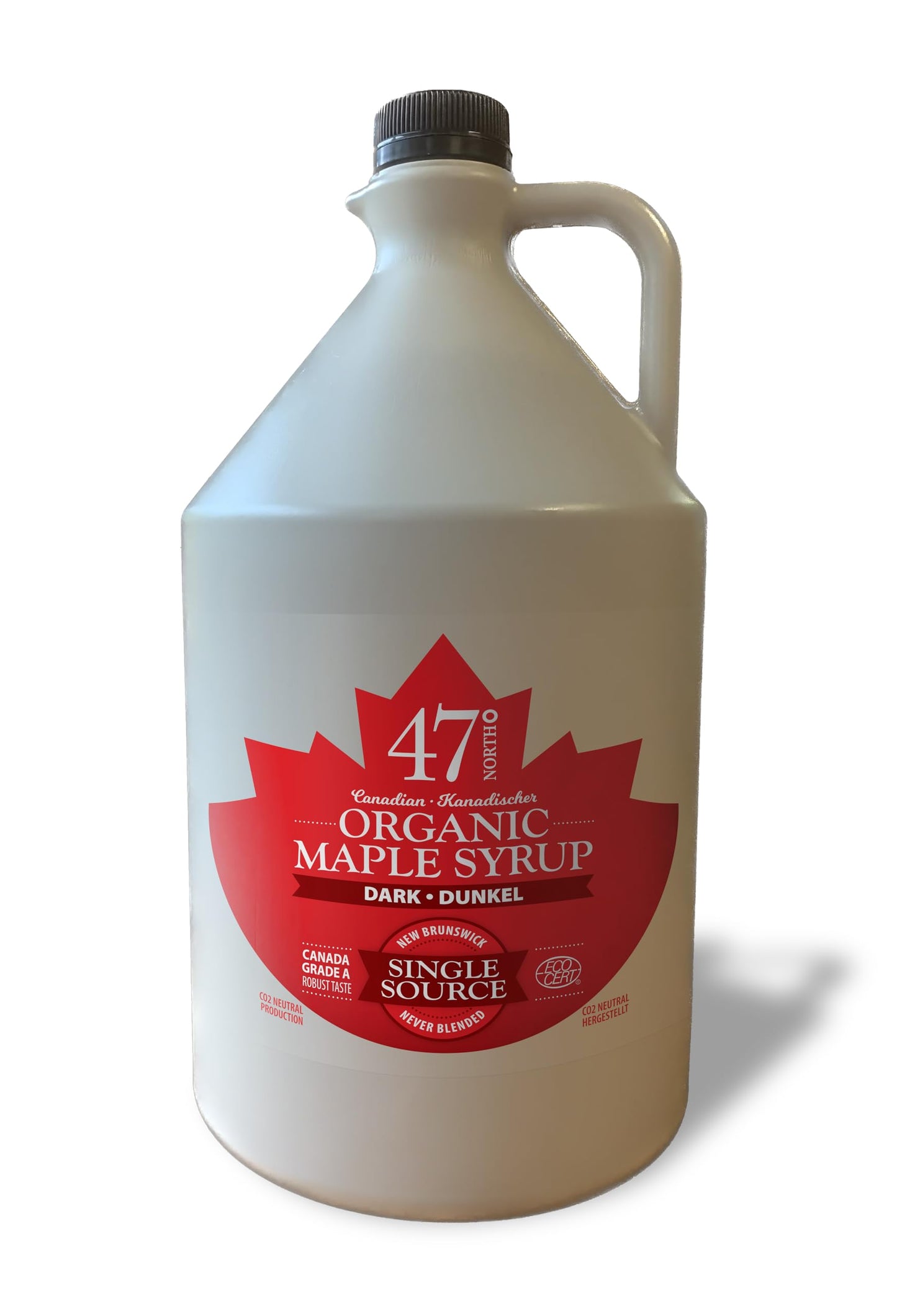 47? North Single Source Canadian Organic Maple Syrup Grade A 4l (4l, Dark Robust)