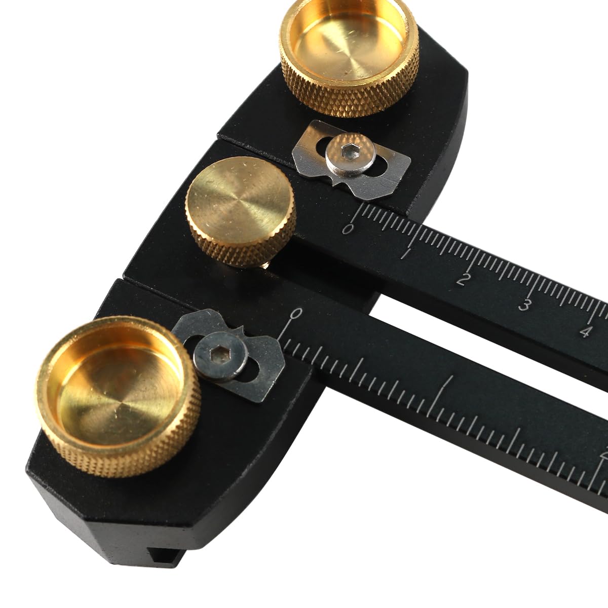 VOANZO Table Saw Alignment Gauge Cnc Aluminum Precision Alignment Tool For Woodworking Router Table Slots With 0.01mm Accuracy Brass Handle