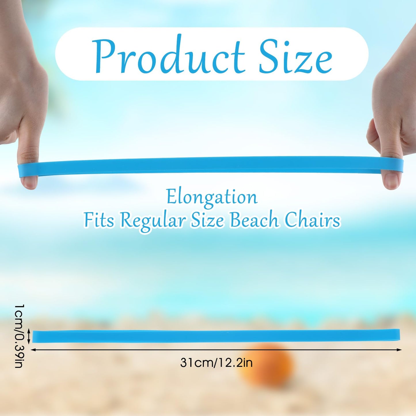 HJZHII 6 Pcs Beach Towel Bands, Silicone Towel Clips for Cruise Chairs