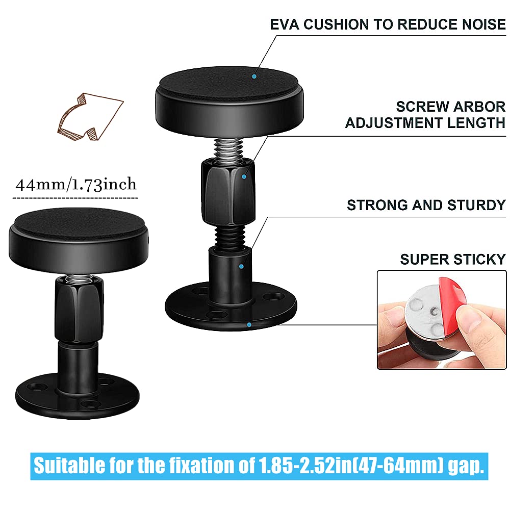 XINHAITC 4 Pcs Adjustable Threaded Bed Frame Anti Shake Tool Bed Frame Anti Shake Fixer Headboard Stoppers,Bedside Anti Shake Tool for Beds Cabinets