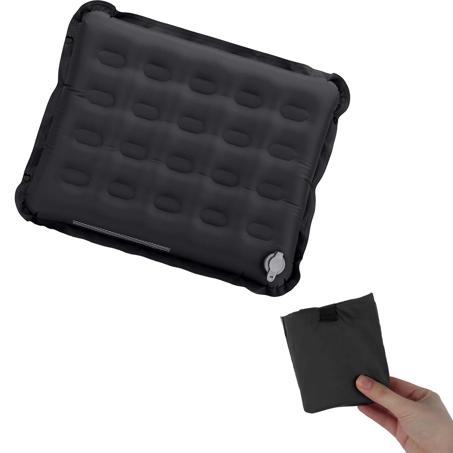 Plliocse Inflatable Seat Cushion,Lightweight Self-Inflating Seat Cushion,Memory Foam Waterproof Air Cushion for Airplane Travel Camping Backpacking