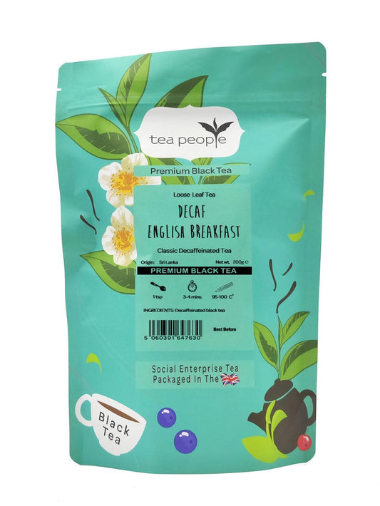 Tea People Decaf English Breakfast - 200g Refill Pack