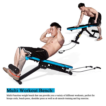 JX FITNESS Adjustable Weight Bench Home Training Gym Weight Lifting Sit Up Ab Bench Flat Incline Decline Multiuse Exercise Workout Bench