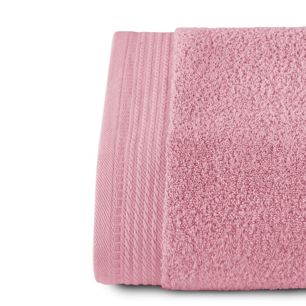 RIZO Top Towel - Set of 1 Shower Towel - Bath Towels - 100% Combed Cotton - 600 g/m2 - Measure 70 x 140 cm - Coral