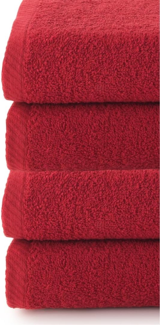 Top Towel Plus Set of 4 Bath Towels and Washbasin 100% Cotton | Soft, Absorbent and Durable Towels 50 x 100 cm | Ideal Set for Modern Bathroom