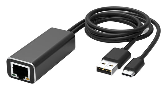 waipu. TV Ethernet Adapter for Waipu.tv 4K Stick USB-C to RJ45 LAN Network Adapter with USB 2.0 Power Cable for Power Supply