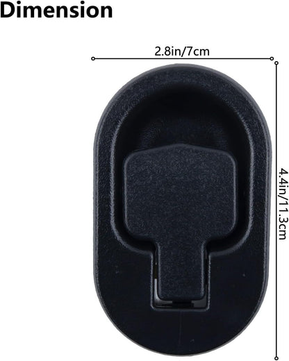 Nlinlin 1Pc Black Recliner Replacement Part Sofa Chair Couch Release Lever Pull Handle Replacement Recliner Handle ABS Plastic Fits Both A 6mm and
