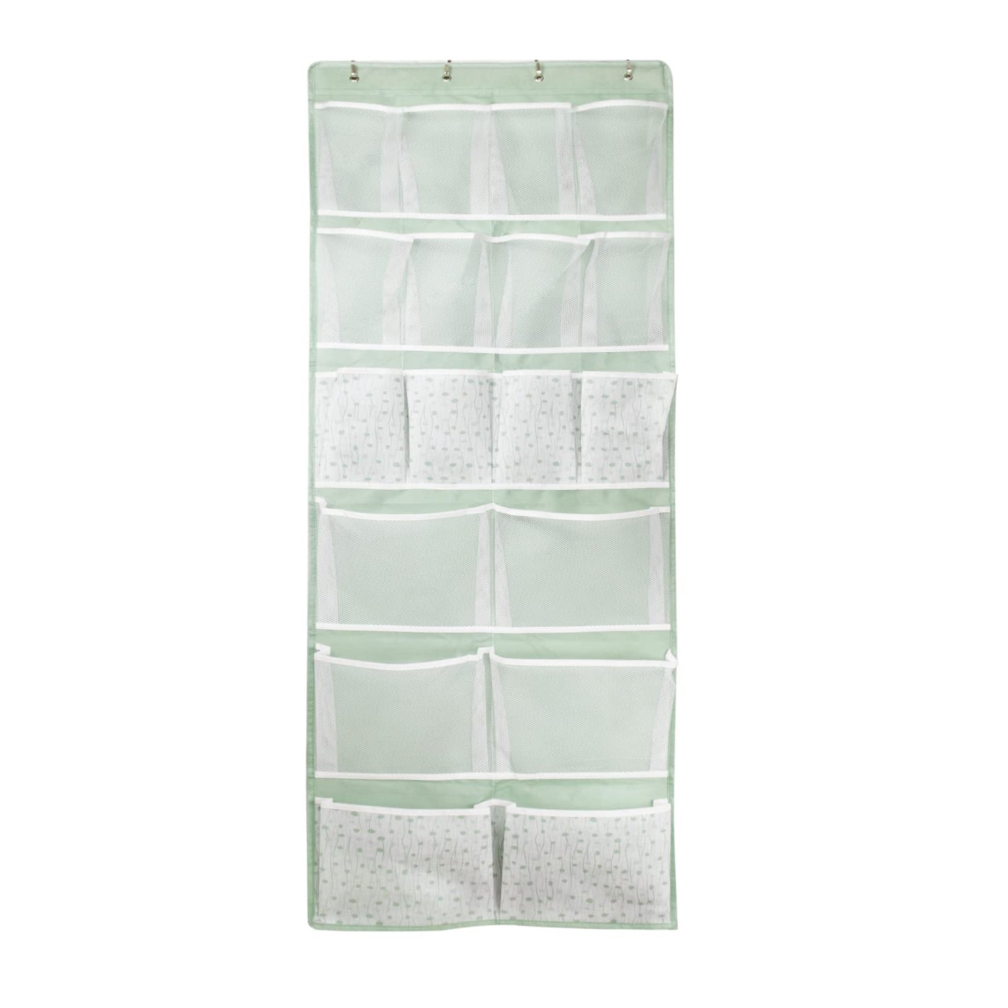 18 Pockets Over Door Storage Organiser,Back of Door Hanging Pocket for Shoes,Sock,Underwear,Hat,Handbag,Cleaning Supply,Toiletry,Behind Door Storage