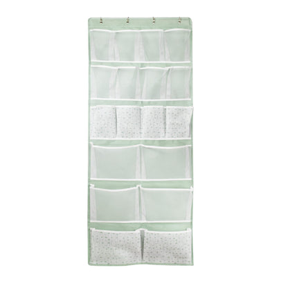18 Pockets Over Door Storage Organiser,Back of Door Hanging Pocket for Shoes,Sock,Underwear,Hat,Handbag,Cleaning Supply,Toiletry,Behind Door Storage