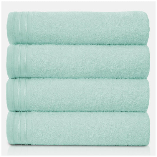 GC GAVENO CAVAILIA Large Towels Bath Sheet, Highly Absorbent Egyptian Cotton Towel Set, 4 Pack Extra Soft Large Bath Towel Duck Egg, Quick Dry Bath