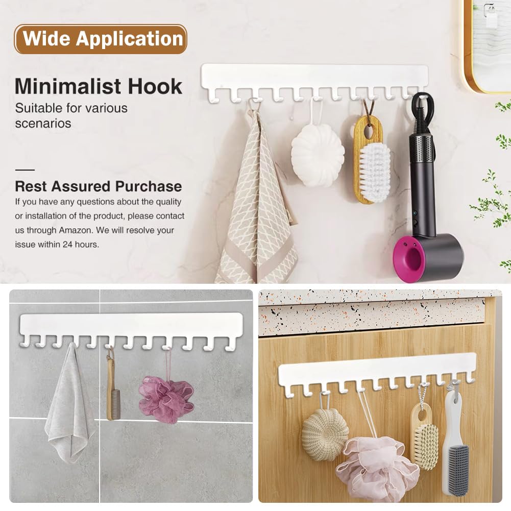 YCSHIPO Wall Necklace Organizer: Jewelry Hanging Storage Display for Necklaces - White 2 PCS