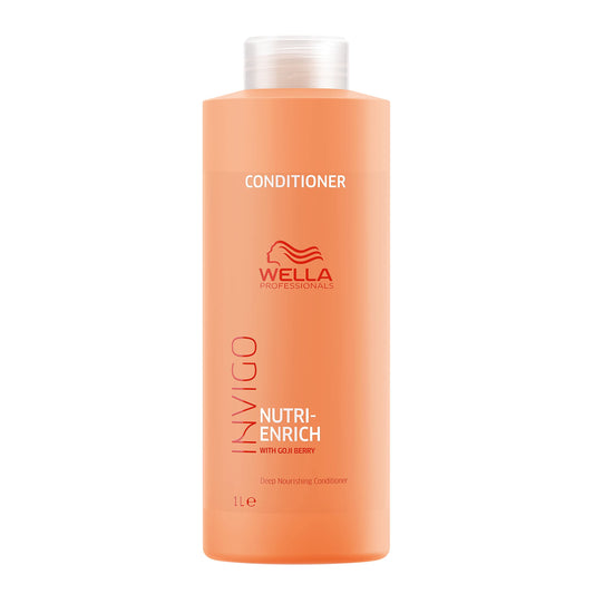 Wella Professionals Invigo Nutri-Enrich Professional Hair Care, Repair Dry Damaged Hair, Deeply Nourishing, Conditioner 1 L