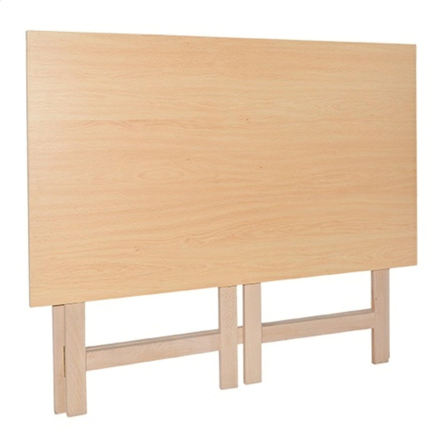 Mueblear 7015 Wooden Folding Table without Polish 100 x 60 x 75 cm