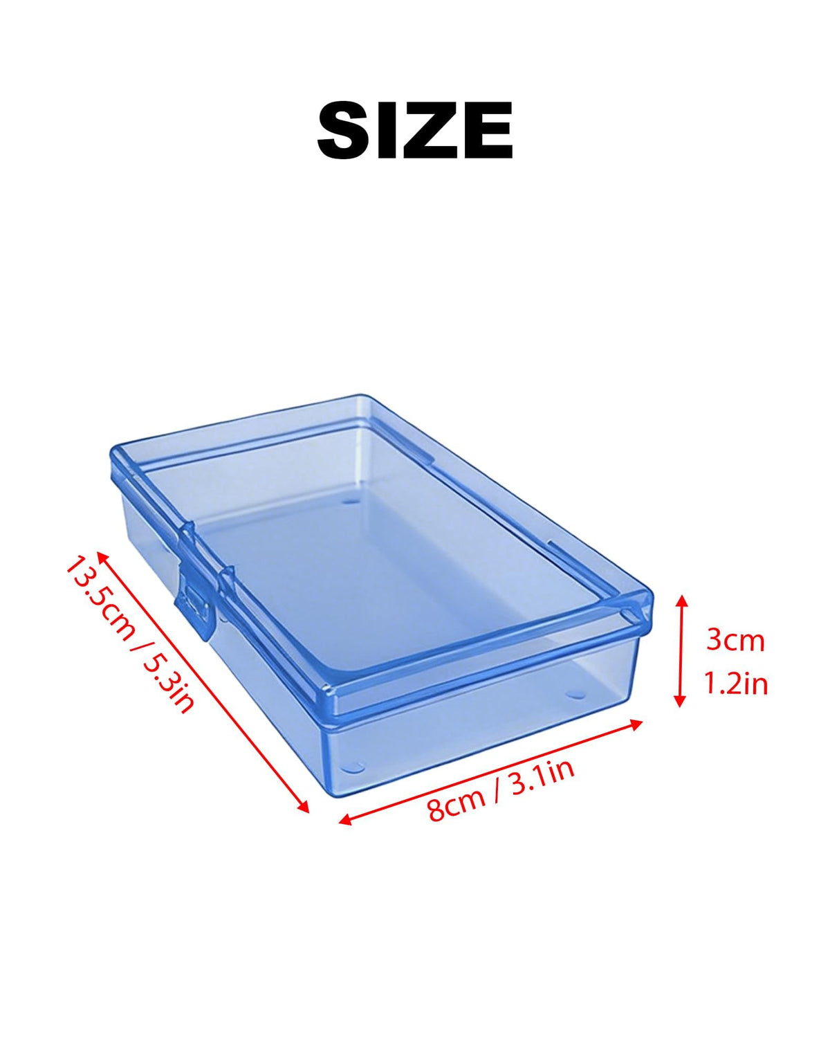 LJY Blue organiser Boxes, 12 Pack, 5.3 x 3.1 x 1.2 in