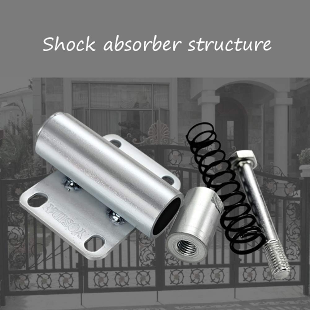 Spring Gate Wheels, Heavy-duty Shock Absorber Rotating Caster, Height Adjustable 30/60mm, Nylon Wear-resistant Silent Industrial Wheel （100mm）