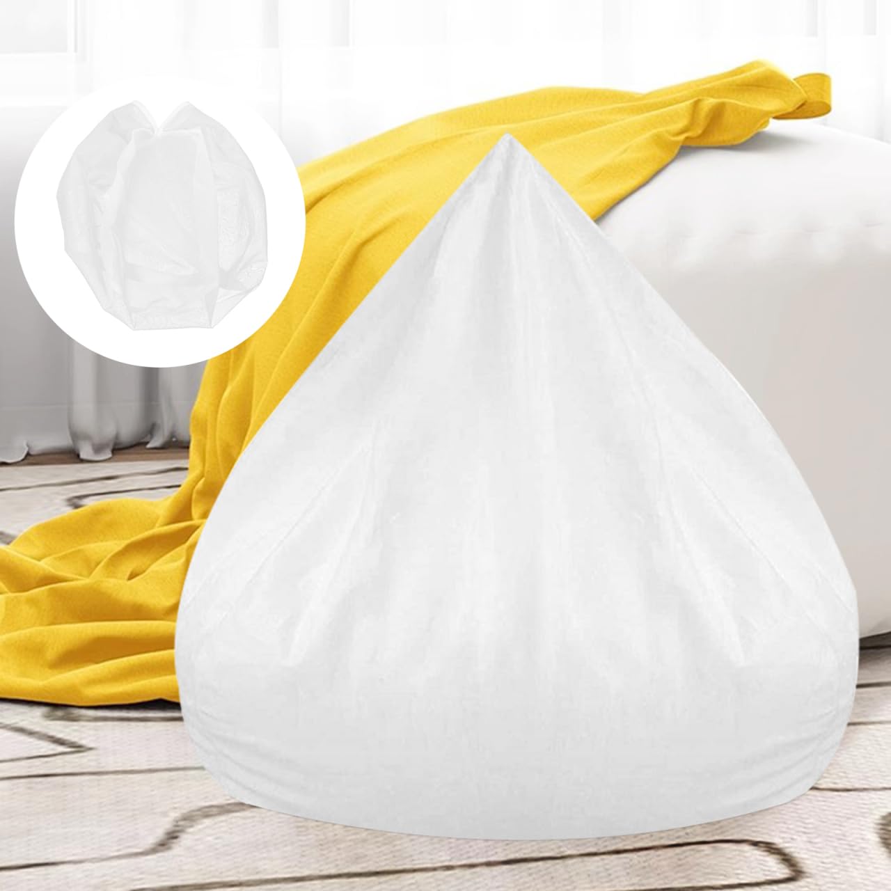 Cabilock Ergonomic Sofa Bean Bag Liner Replacement for Couch Soft Bean Bag Insert