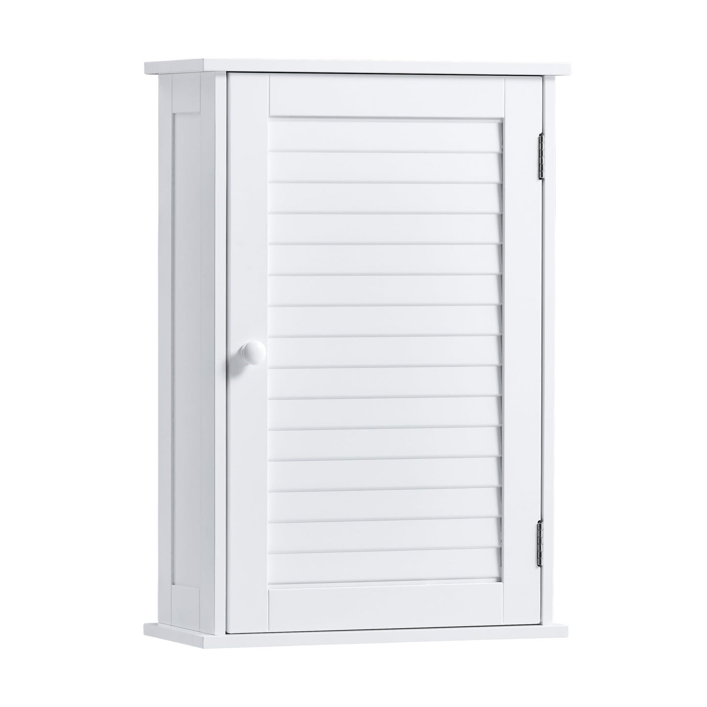 Bath Vida Bathroom Cabinet Single Door Shutter Wall Mounted Storage, White