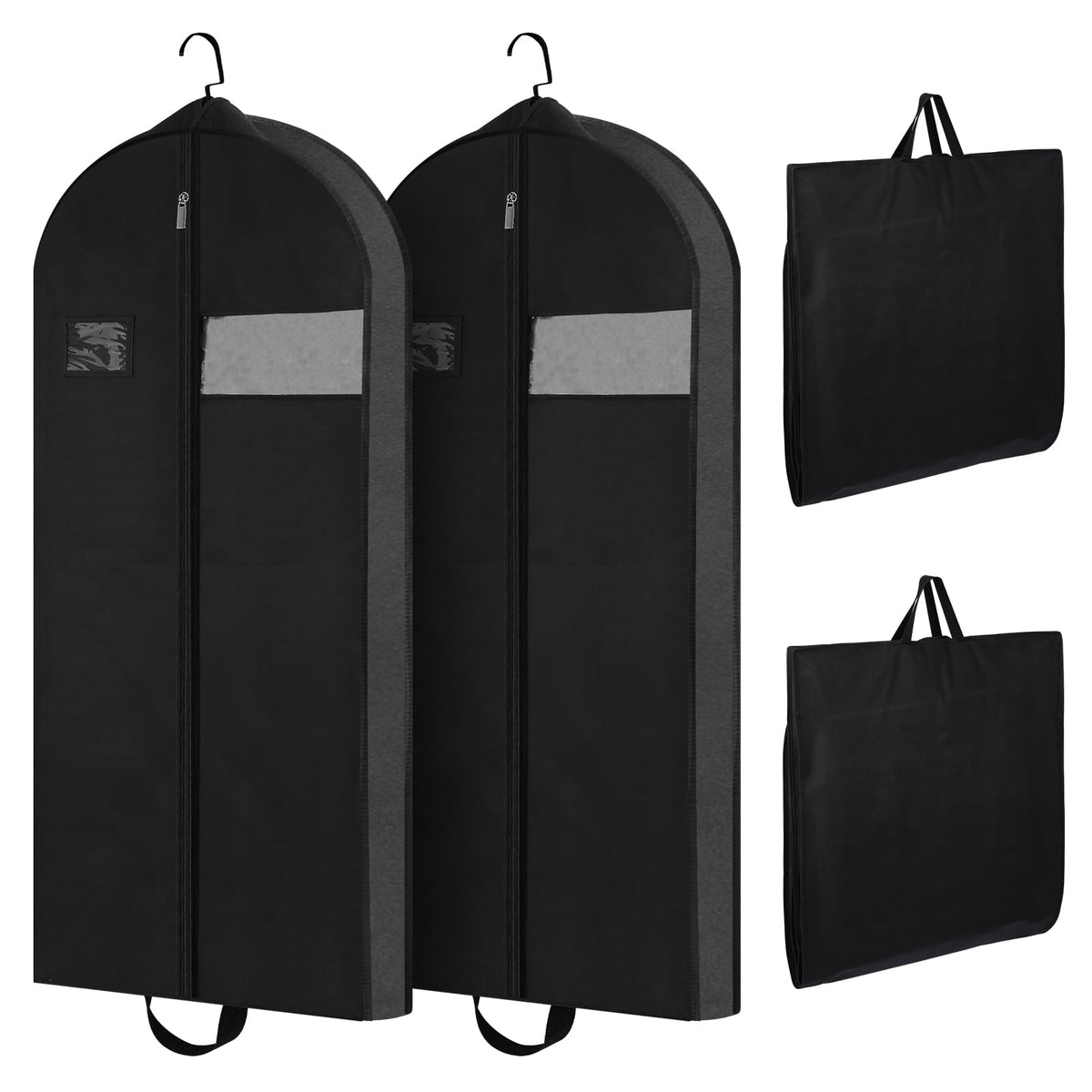 GSrenyu 60" Dress Bags Covers Long Garment Bags for Storage and Travel