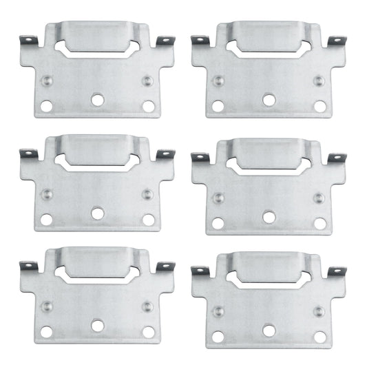 Bracket Middle Bar Suitable as Replacement Part for IKEA 116791 Skorva Mounting Plate Hemnes Brillines Malm Bed Camper Fixing Bed Fitting (Pack of 6)