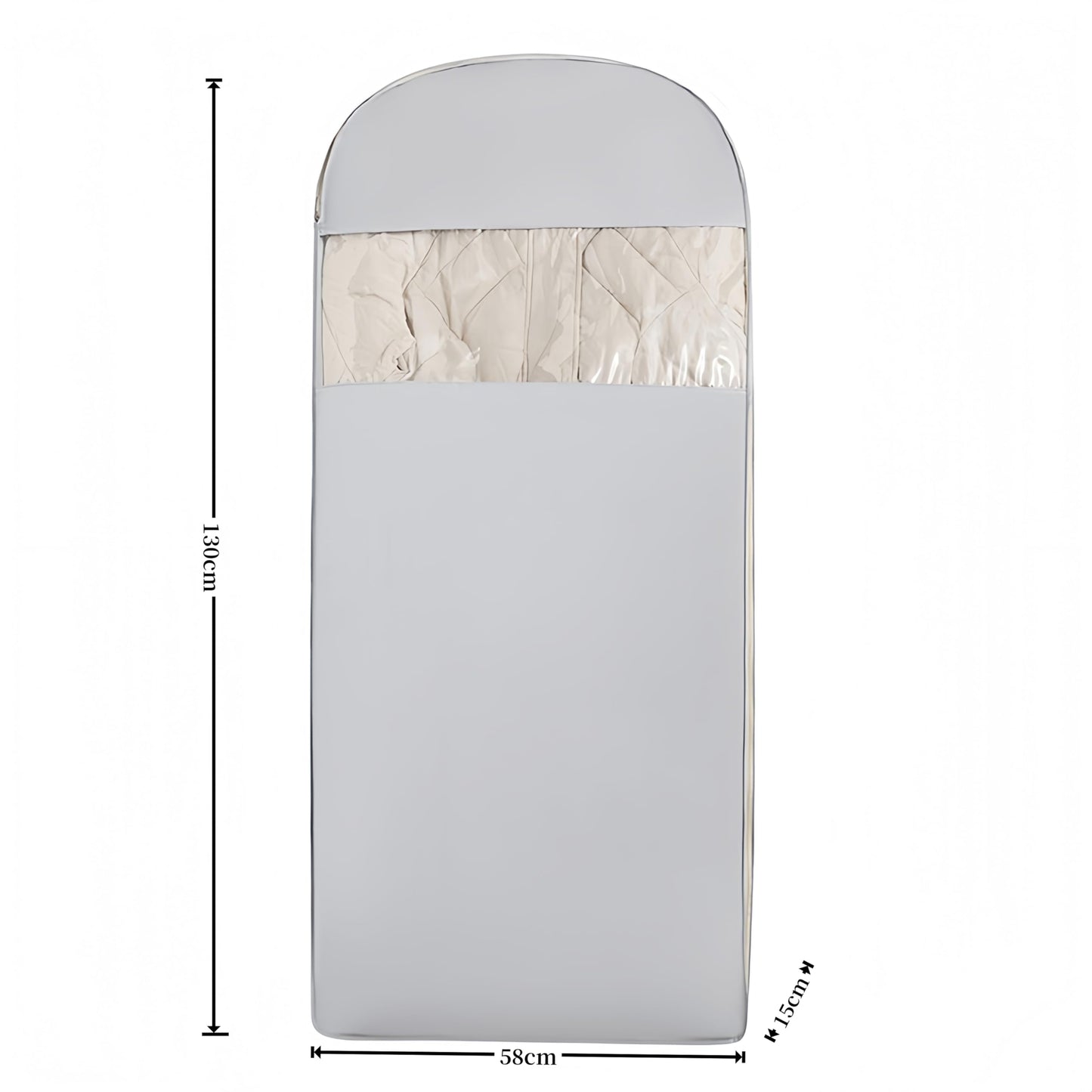 Science Compression Zipper Hanging Garment Bag（Extar Large） - Waterproof Dustproof Moth Proof Storage Organizer for Winter Coats & Down Jackets