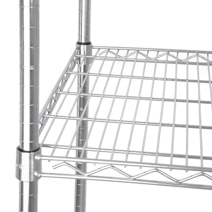 Vogue 13186 4 Tier Wire Shelving Kit 915X610mm Galvanised Zinc Shelf Storage Rack, 1840h x 915w x 610dmm