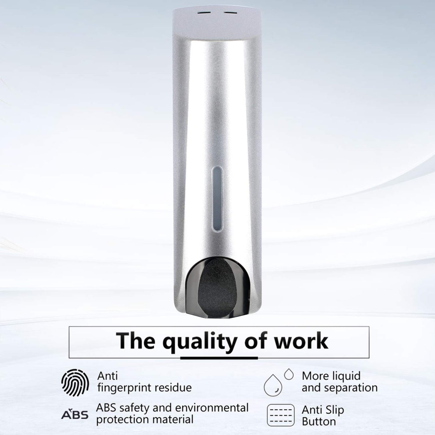 ILIKEPOW Soap Dispenser Silver for Shower Wall Mount