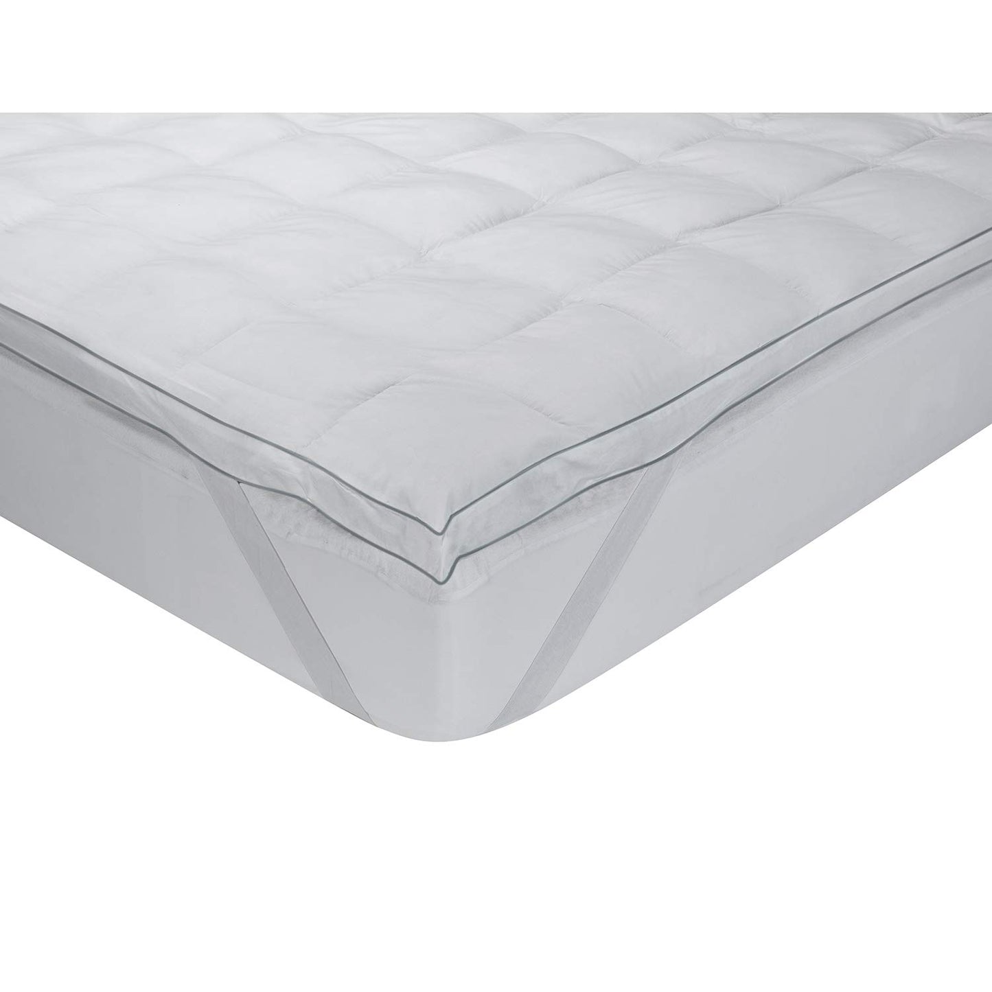 Classic blanc Topper/Mattress Topper Goose Down extramullido, Cotton Cama 135-135 x 190 cm white