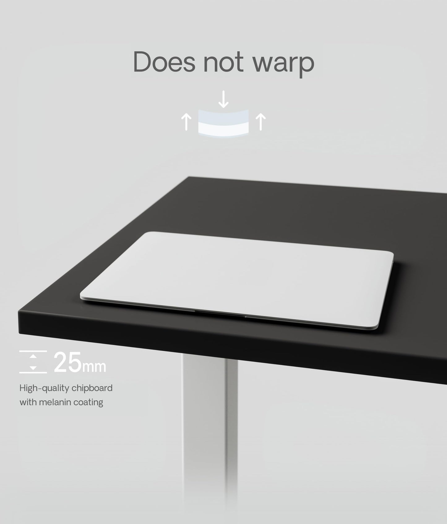 Desktronic Table Top 160 x 80 cm Desk Top - Perfect for Height-Adjustable Desks, Dining Tables and More - Made in Europe