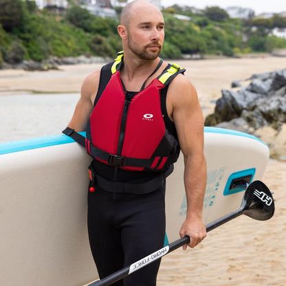 Osprey | Adult Buoyancy Aid 50N, PFD Swim Vest, Waterproof Float Jacket for Watersports, Paddleboarding and Kayaking Red L/XL