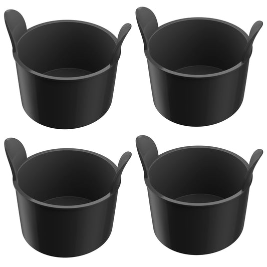 Lamapee Ramekins for Air Fryer, Air Fryer Egg Moulds, Set of 4 -Black