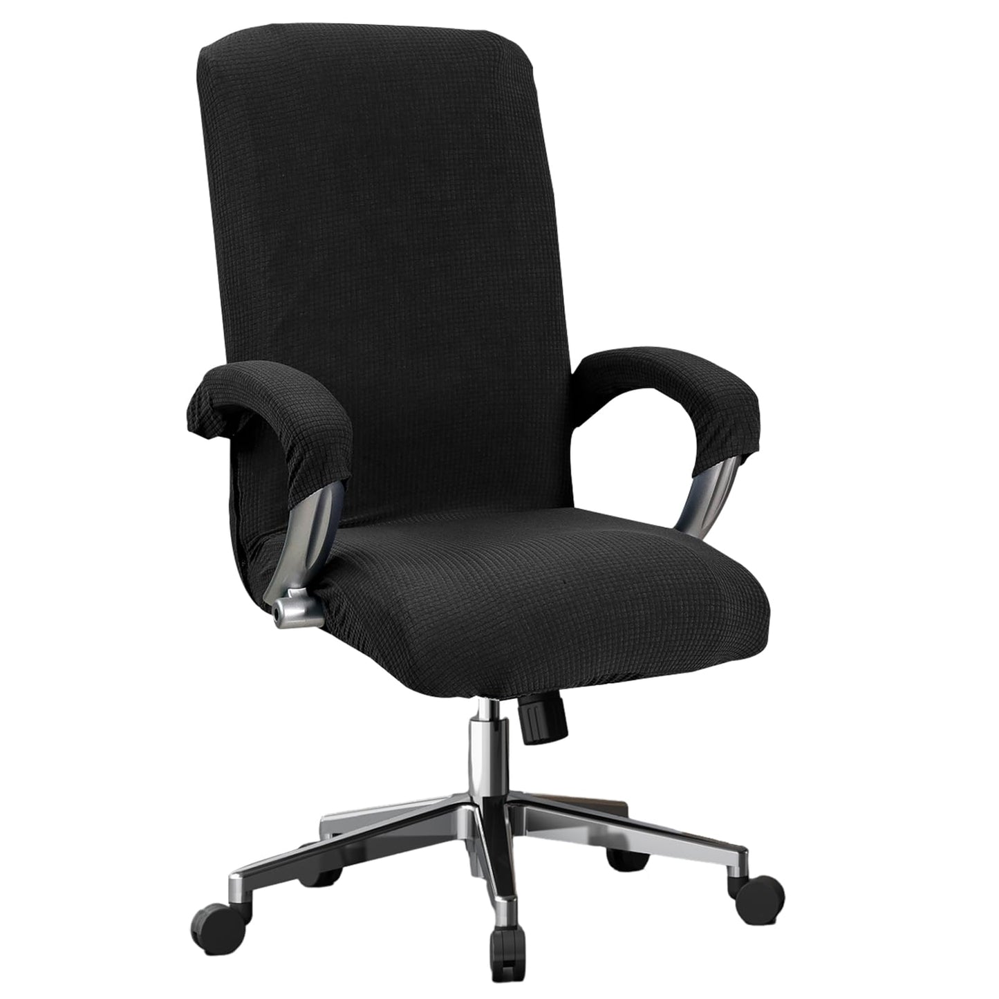 Catime Computer Office Chair Cover, Polar Fleece Stretch Large Chair Slipcover, Full Wrap Elastic Seat Covers