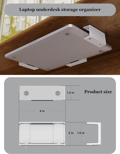 sciuU Under Desk & Wall Mount Holder Storage for Laptop Tablet Keyboard