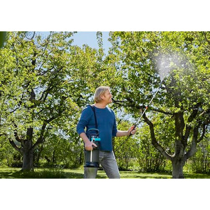Gardena Pressure Sprayer, Turquoise, Black, Grey, Orange, Silver, Metallic., 5 L Plus